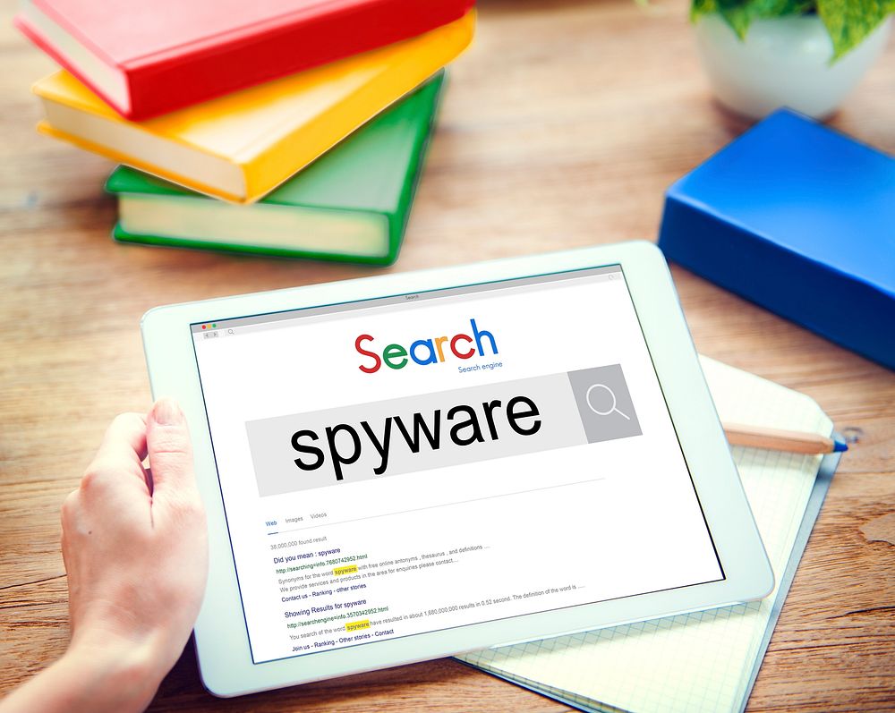 Spyware Virus Malware Spam Hacking Security System Concept