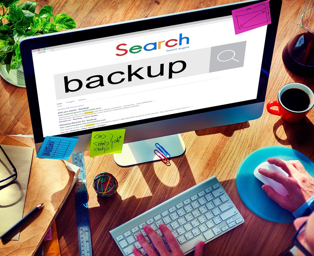 Backup Data Reserve Information Security Storage Concept