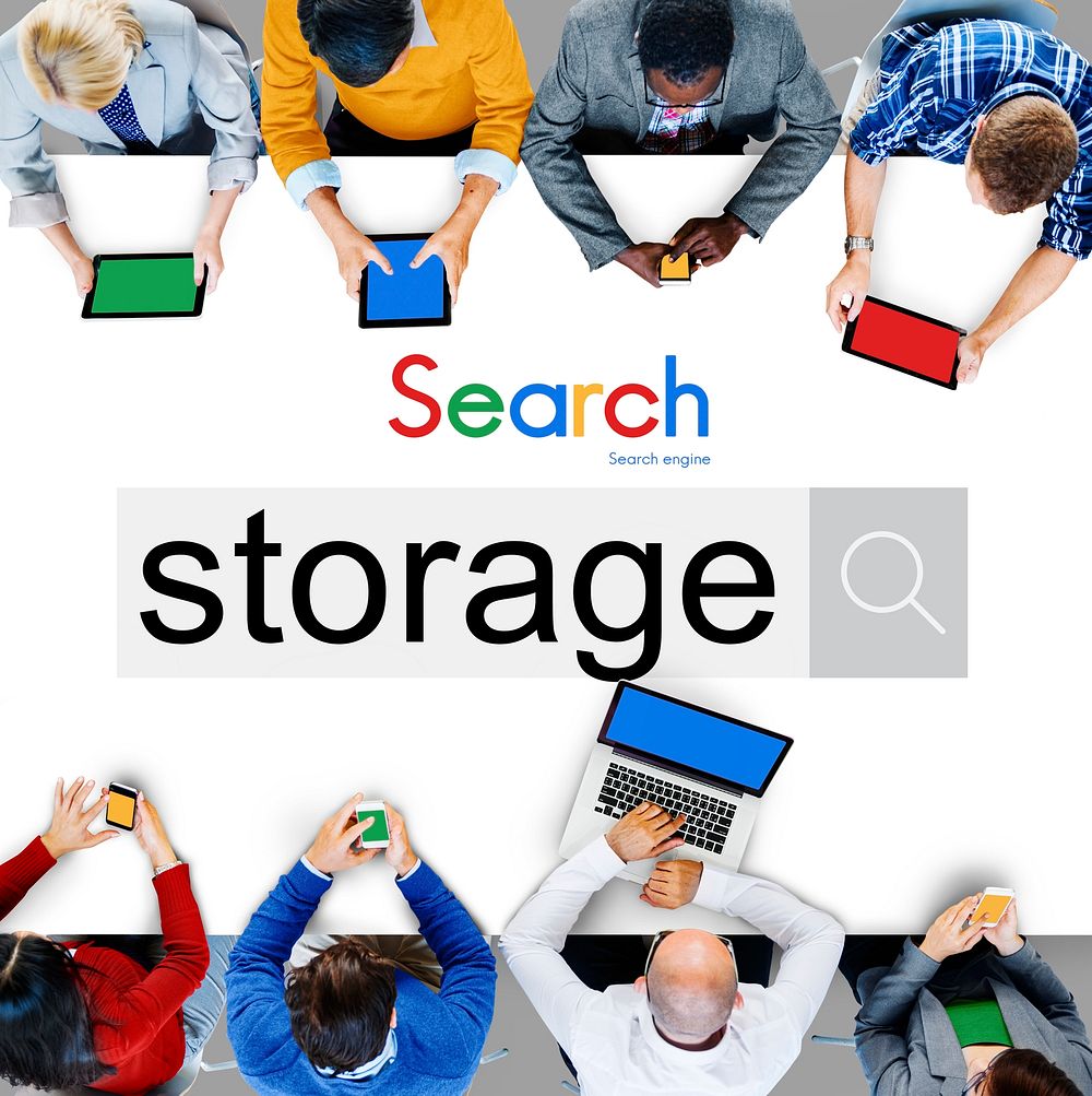 Storage Data Information Technology Security Concept