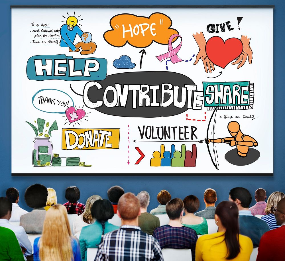 Contribute Corporate Collaboration Support Contribution Concept
