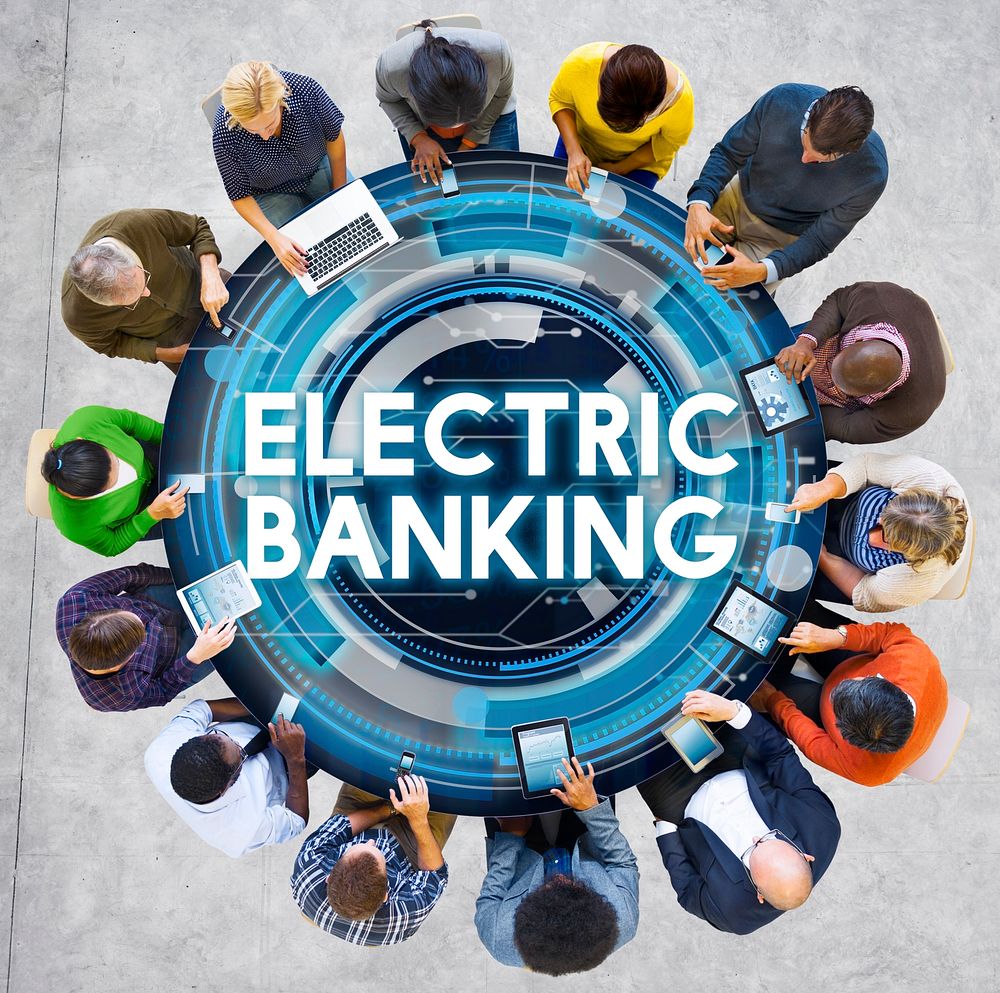 Electric Banking E-banking Technology Banking Concept