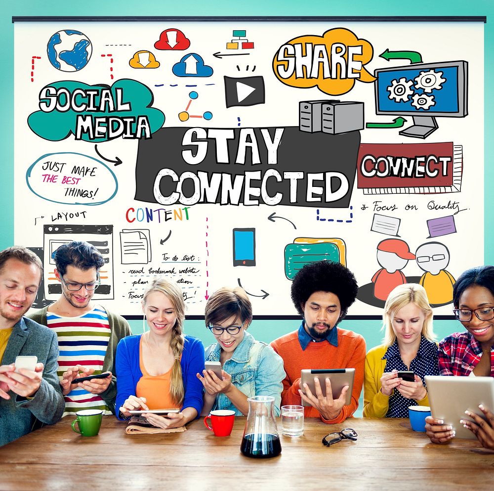 Stay Connected Freindship Relationship Social Concept