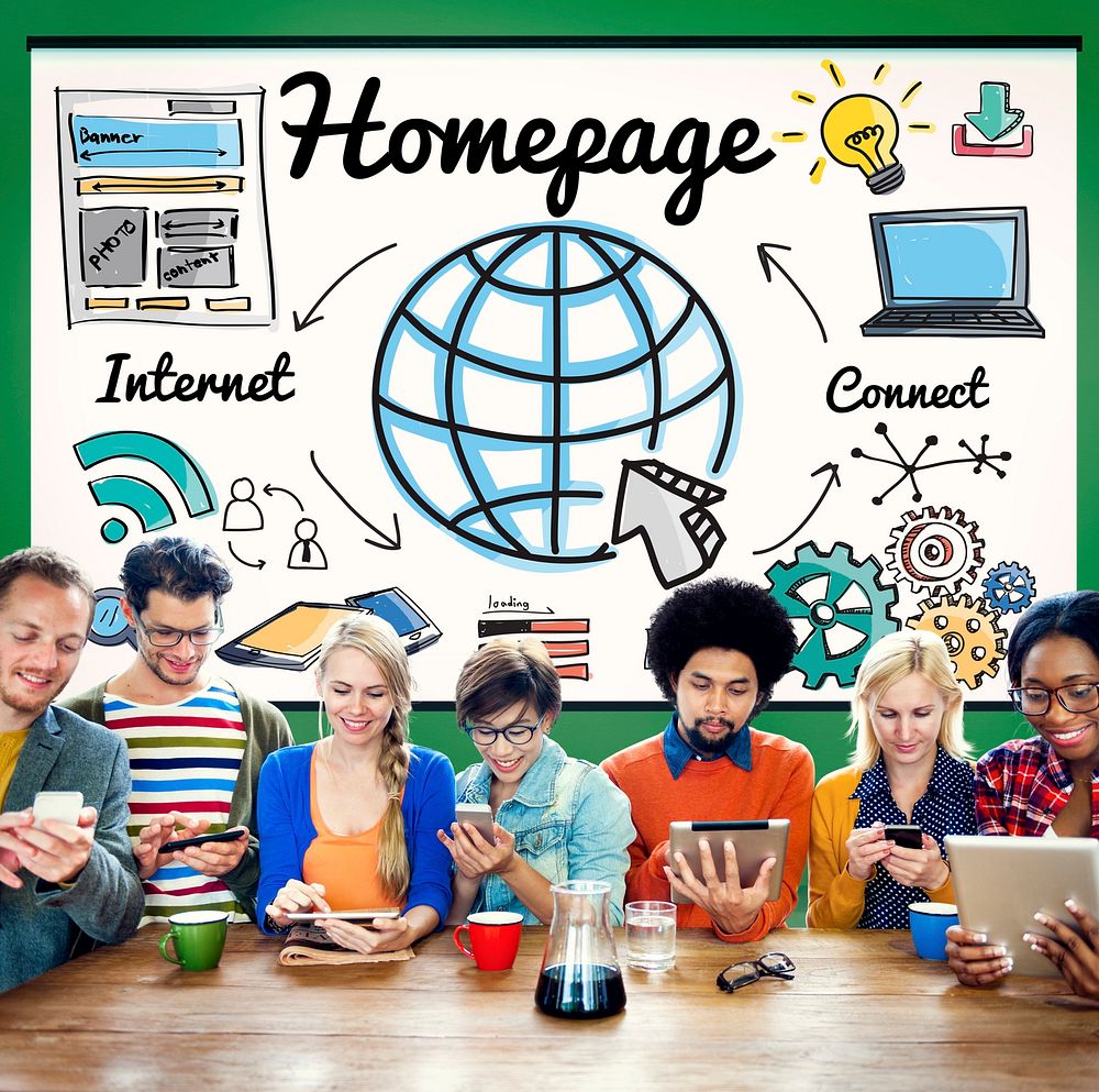 Homepage Global Communication Address Browser Concept
