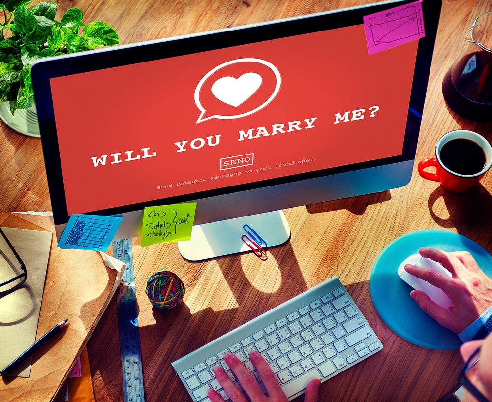 Will You Marry Me? Valantine Romance Heart Love Passion Concept