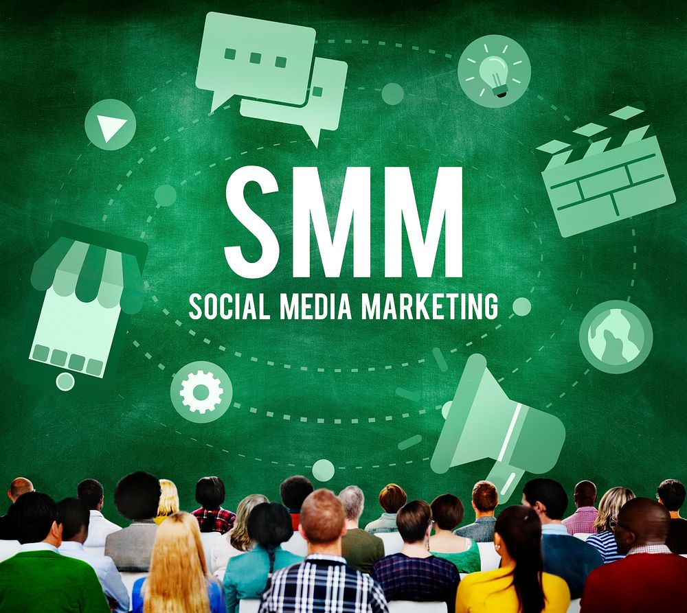 Social Media Marketing Online Business Concept