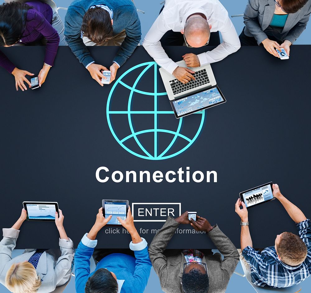 Connection Associated Social Networking Togetherness Concept