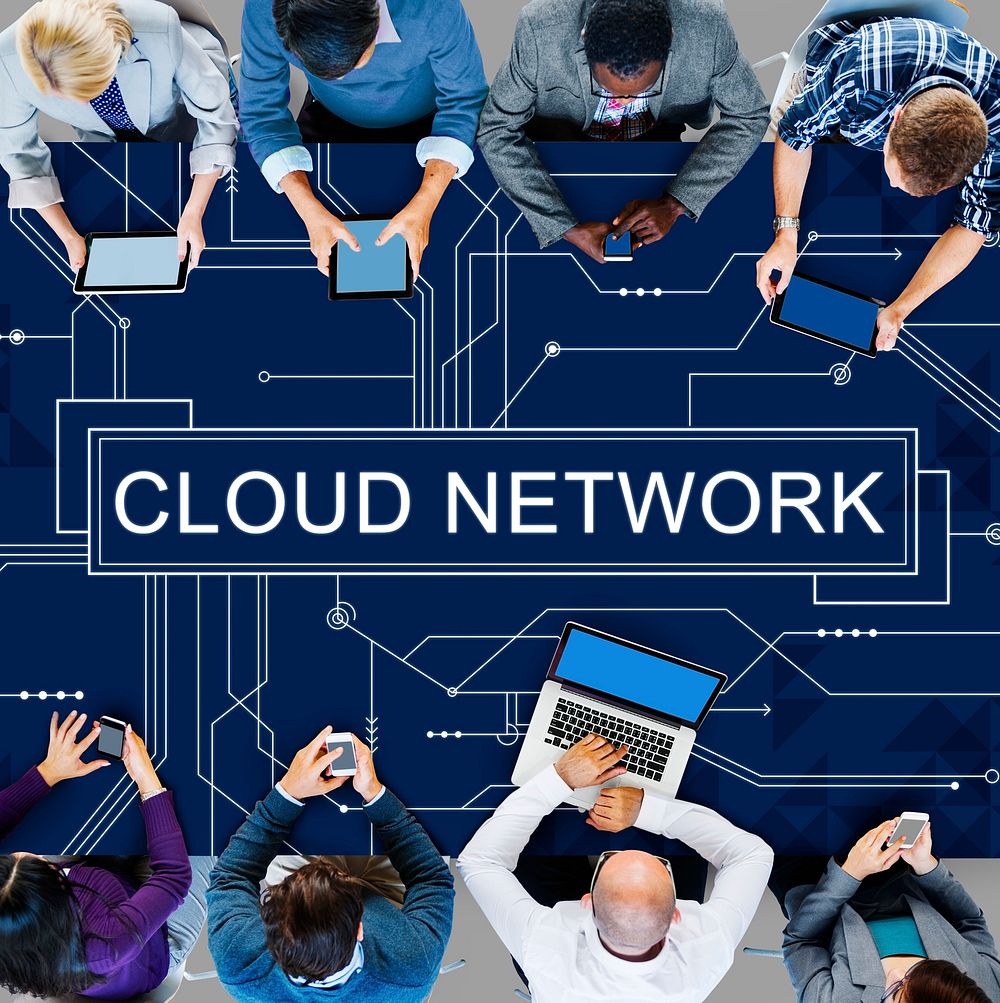 Cloud Network Connection Networking Technology Concept