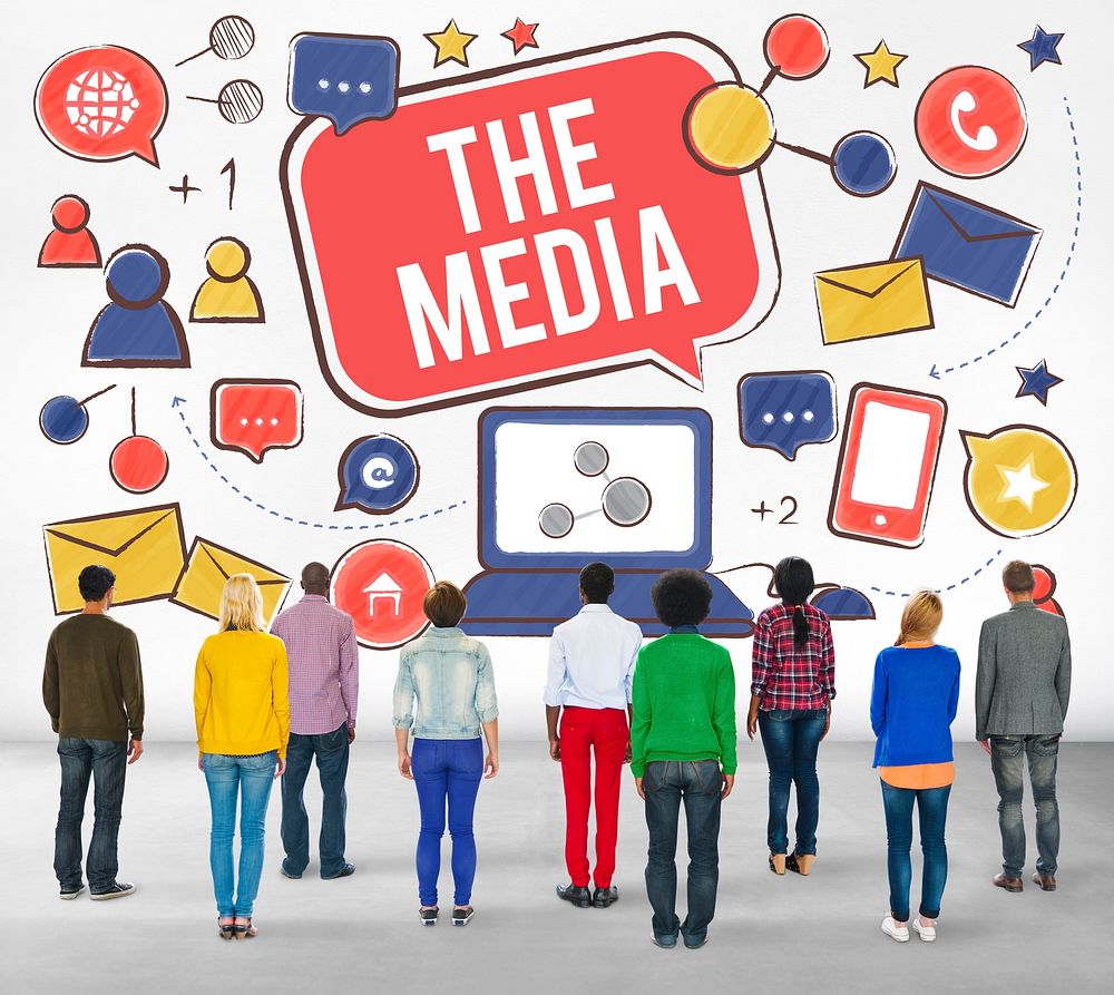 The Media Social Networking Online Connection Concept