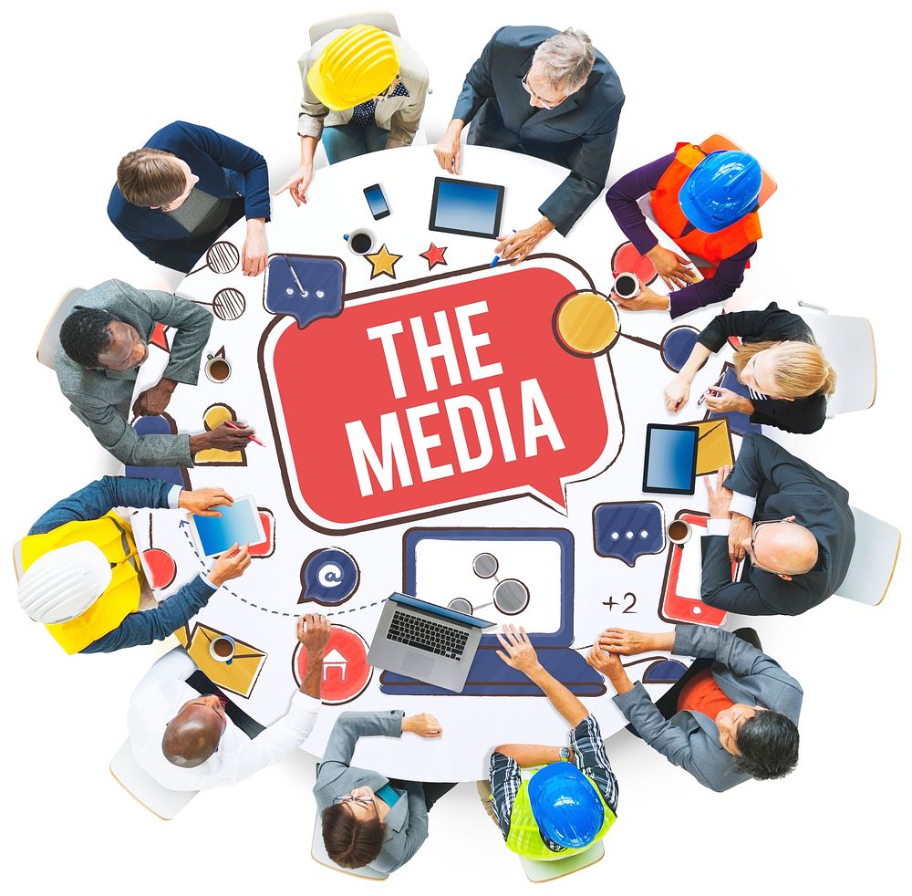 The Media Social Networking Online Connection Concept