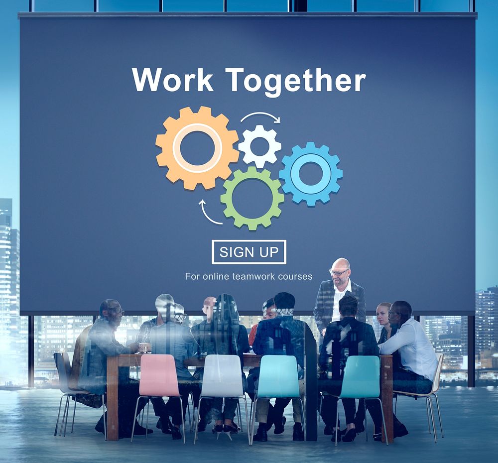 Work Together Teamwork Collaboration Union Unity Concept