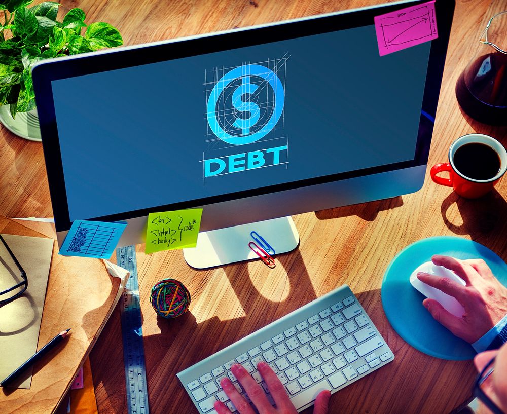 Debt Financial Money Technology Graphic Concept