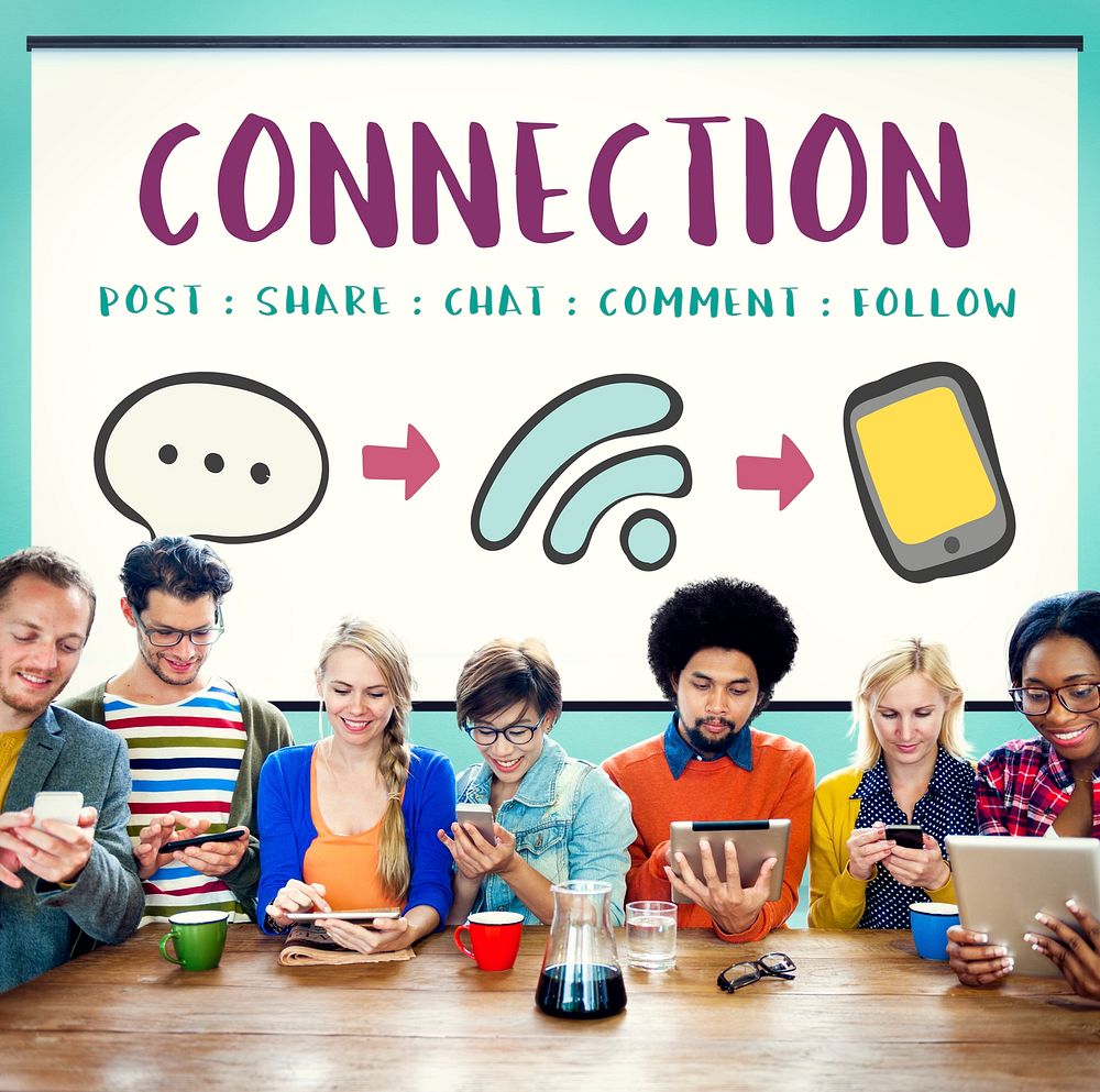 Social Media Networking Online Communication Connect Concept