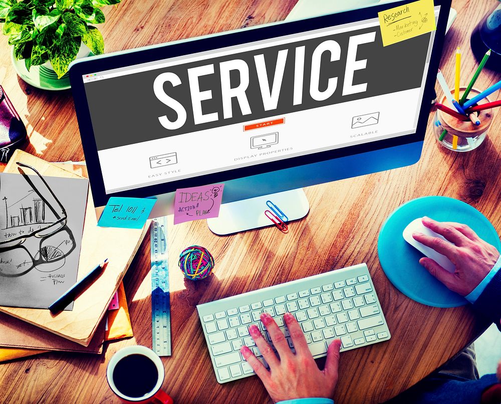 Service Support Delivery Assistance Care Concept