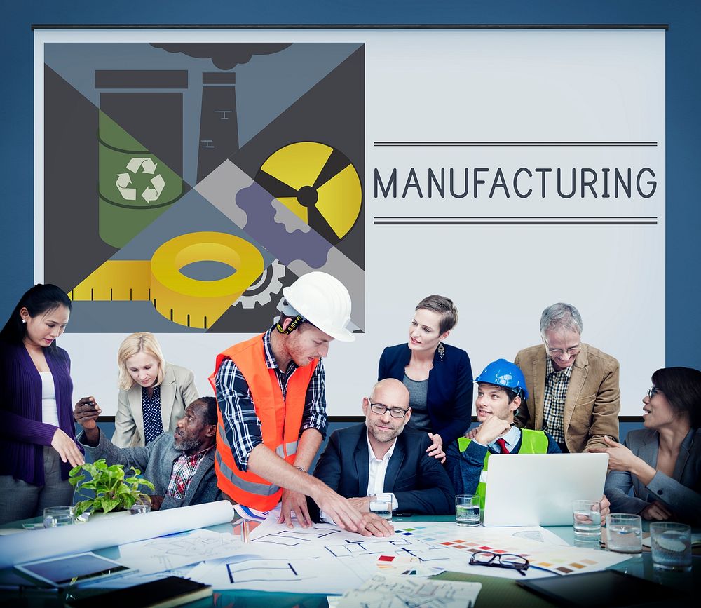 Industrial Manufacturing Mass Production Concept