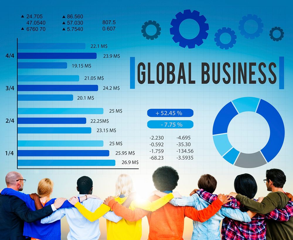Global Business Growth Corporate Development Concept