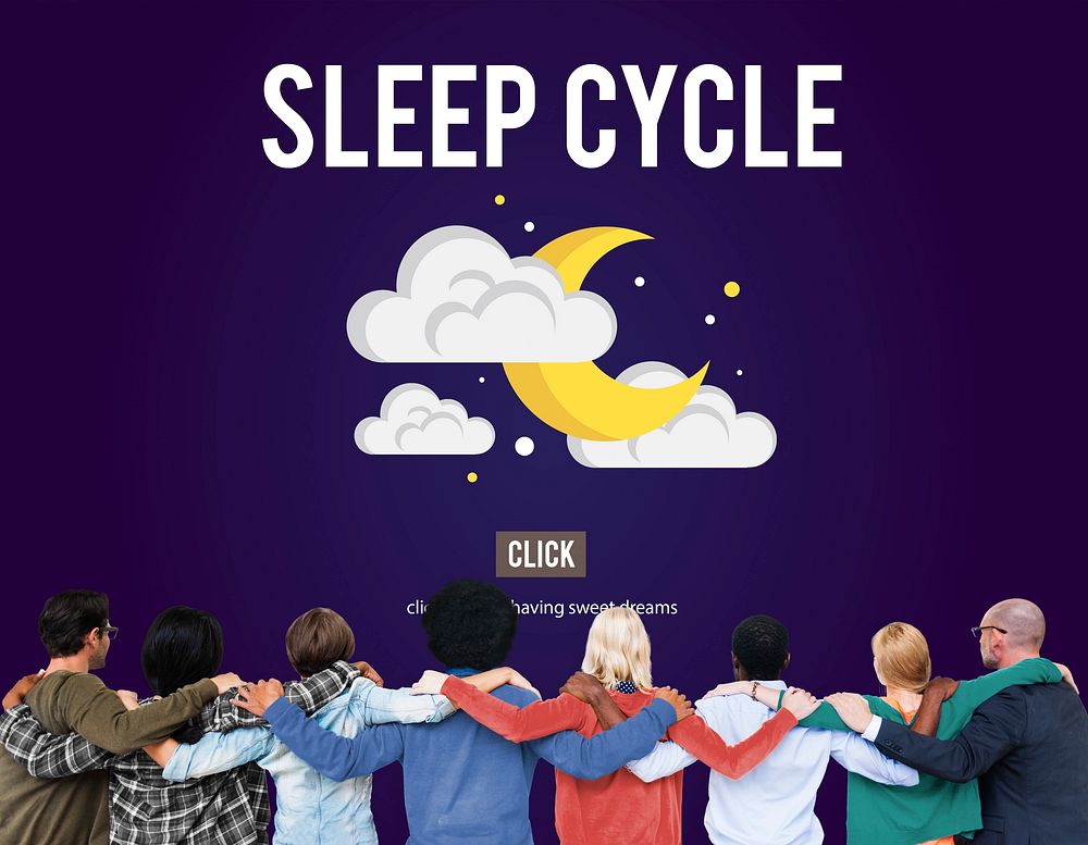 Sleep Cycle Awake REM Rapid Eye Movement Dream Relaxation Concept