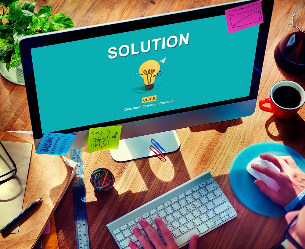Solution Strategy Light Bulb Graphics Concept
