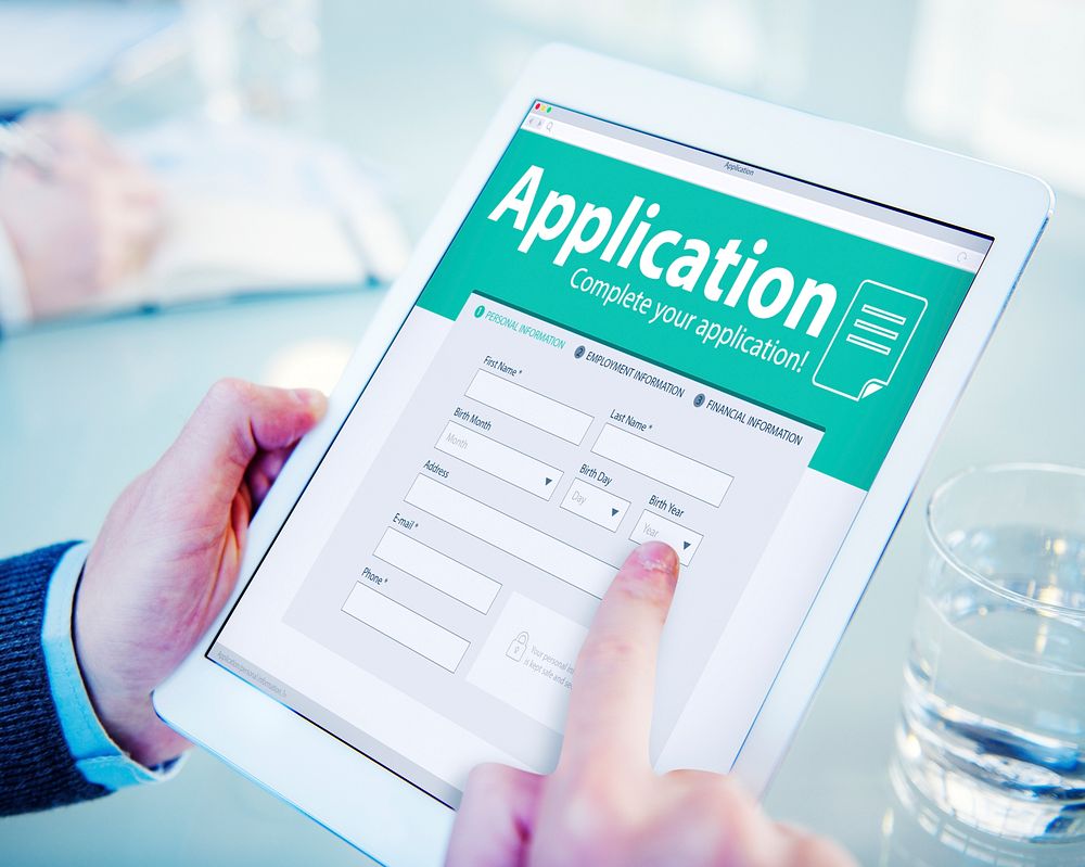 Application Human Resources Hiring Job Recruitment Employment Concept