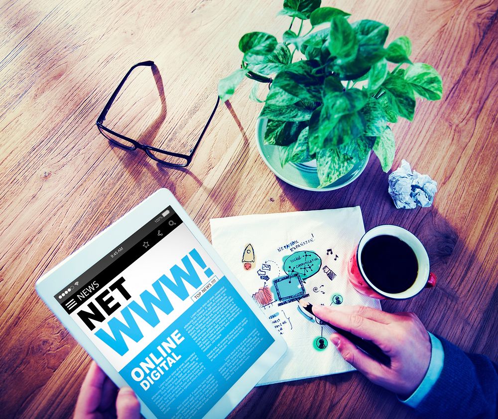 Digital Online News Headline World Wide Web Concept