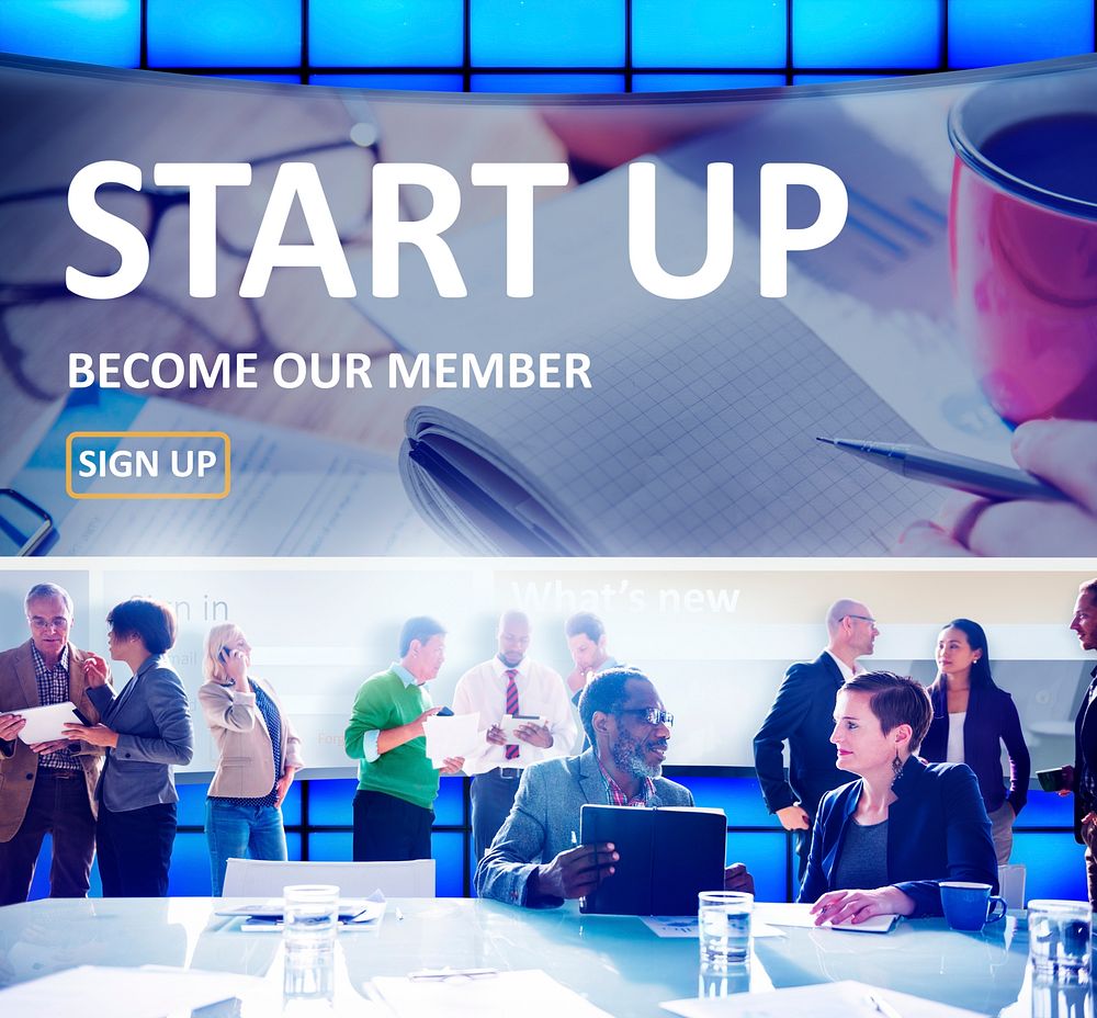 Start up Registration Member Joining Account Concept