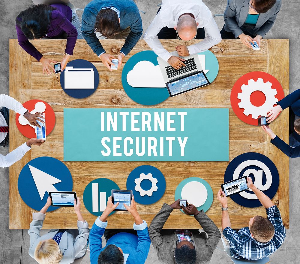 Internet Security Communication Technology Concept