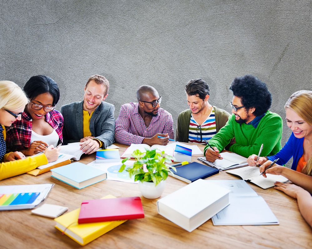 Study group of college students