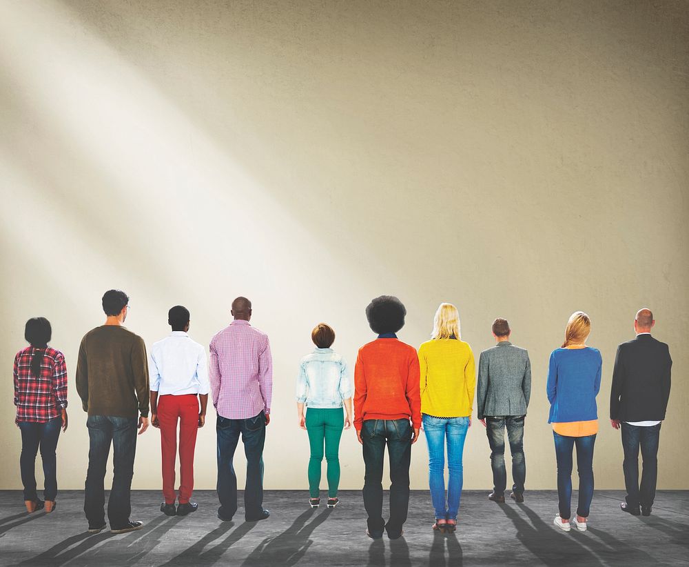 Diversity People Community Standing Teamwork Concept