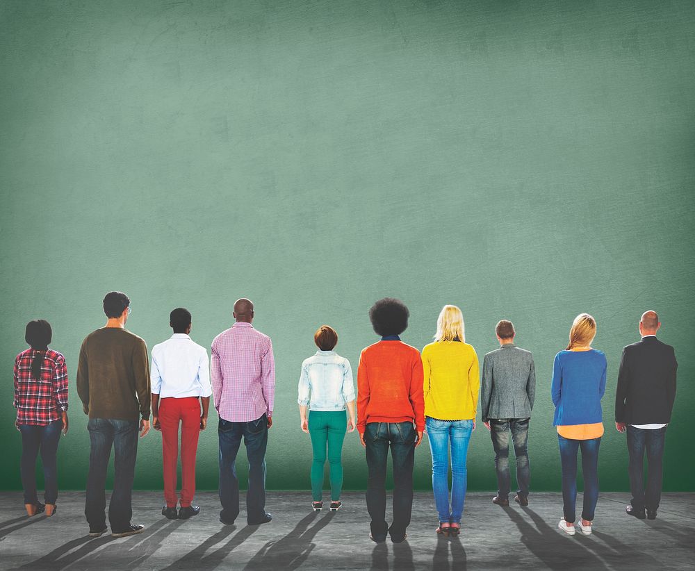 Diversity People Community Standing Teamwork Concept