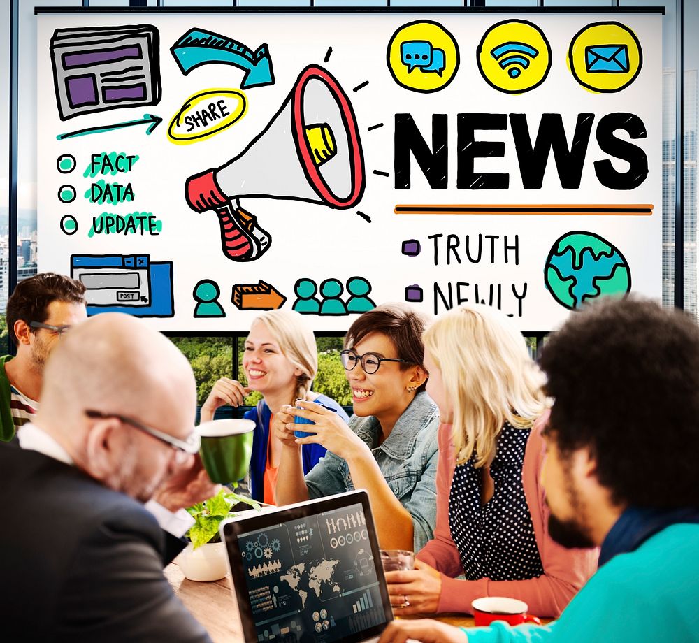 News Broadcast Information Media Publication Concept