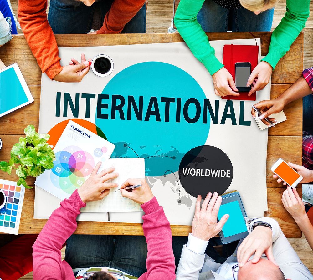 International Global Community Worldwide Trading Concept