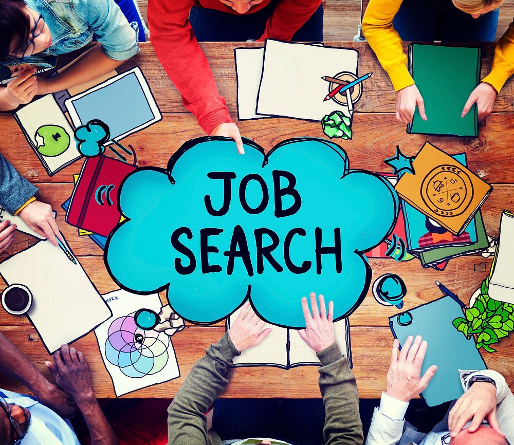 Job Search Searching Career Application Concept
