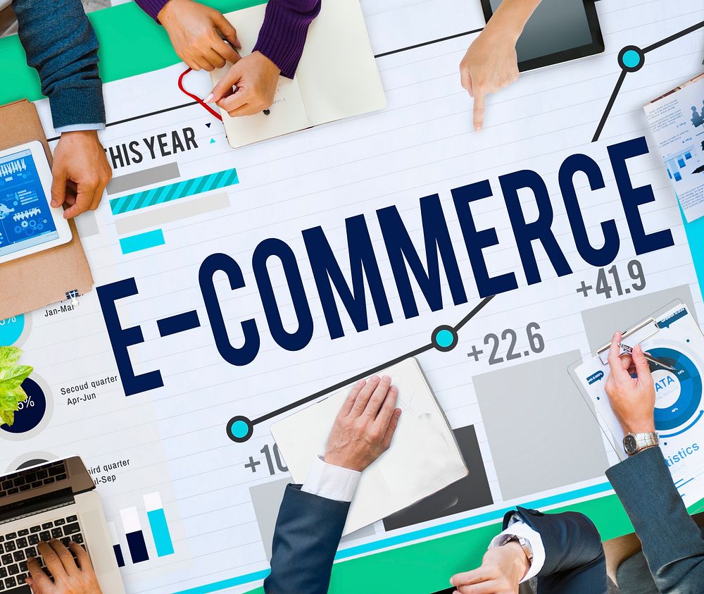 E-commerce Digital Marketing Connection Internet Concept
