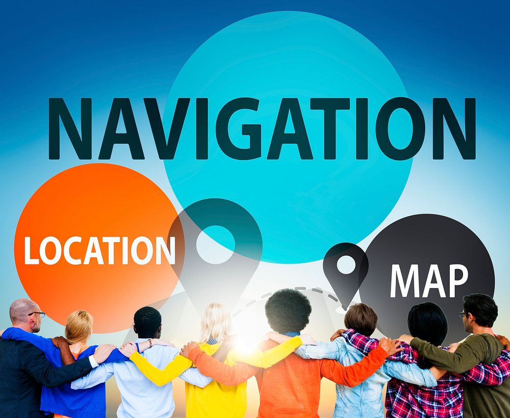 Navigation Direction Destination Travel Guide concept