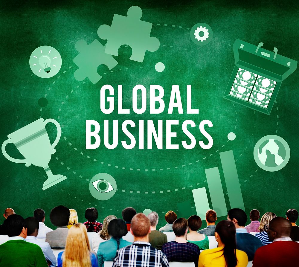 Global Business Start Up Launch Teamwork Online Concept