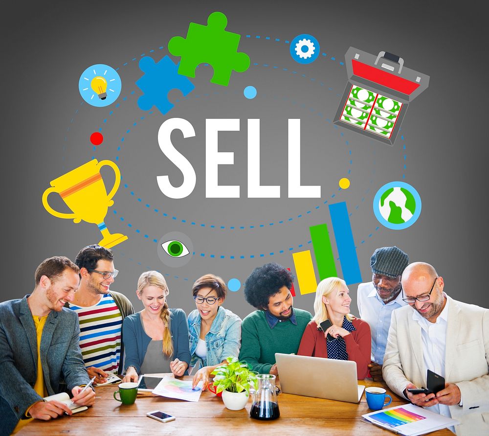 Sell Earning Money Payment Purchasing Concept