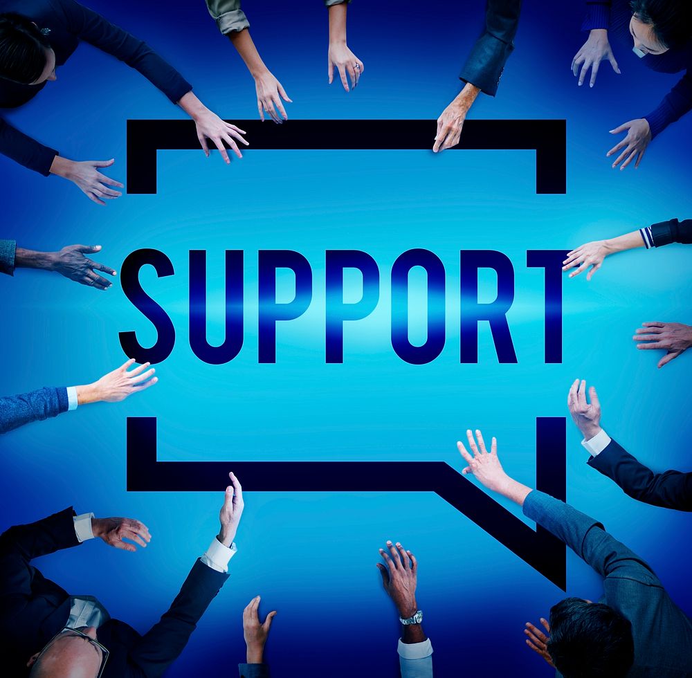Support Assistance Aid Community Motivation Team Concept