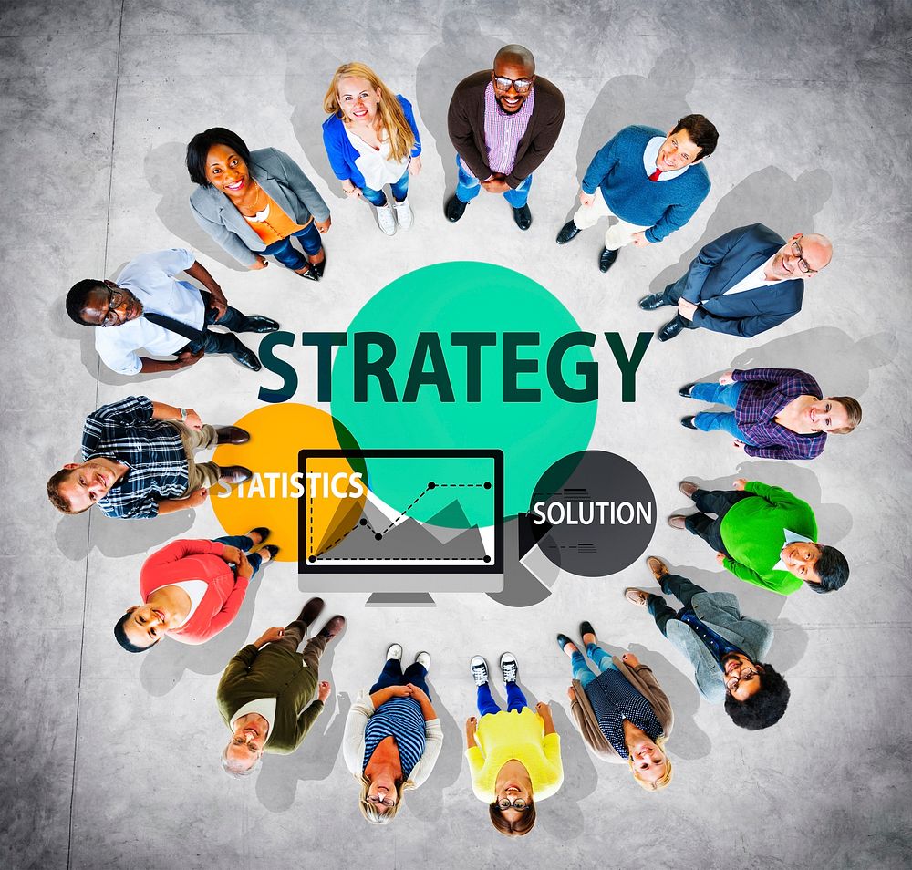 Strategy Solution Tactics Statistics Growth Concept
