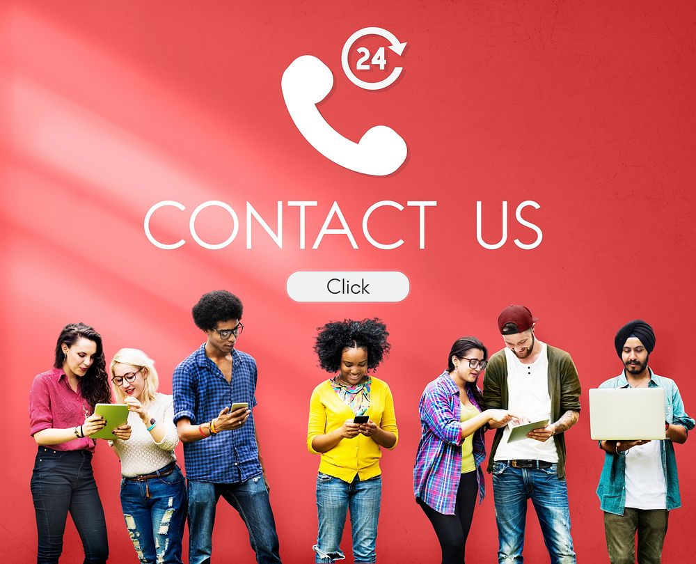 Call Center Service Information Concept