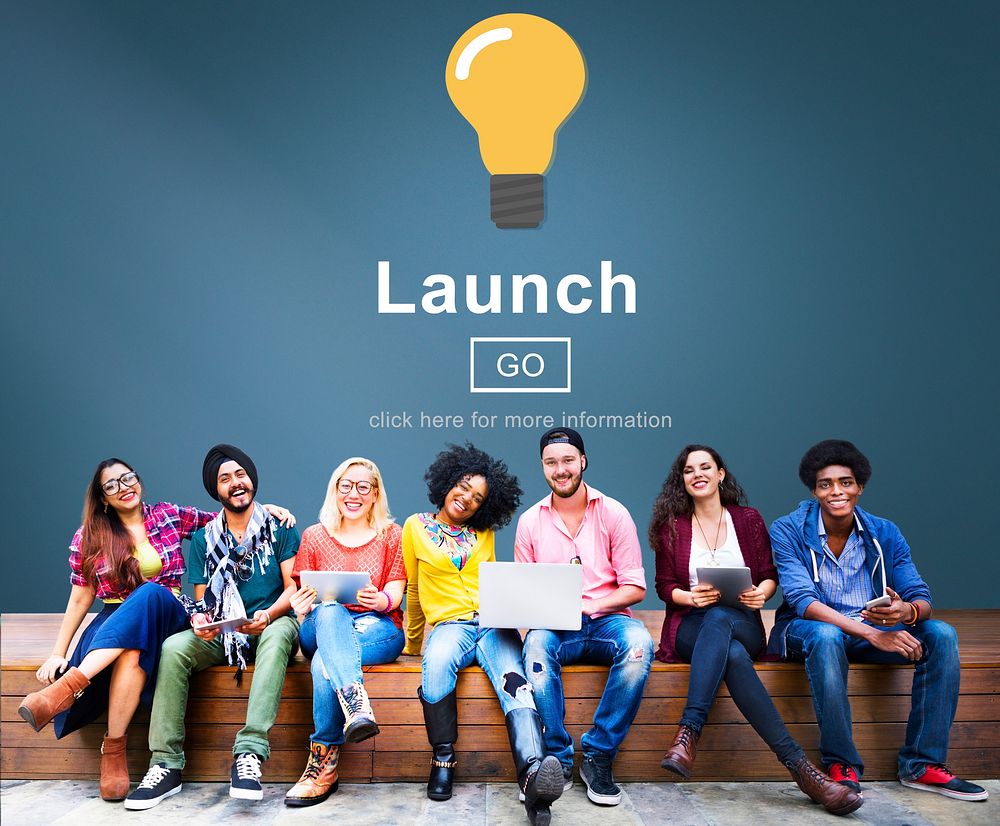 Launch Start Brand Introduce Light Bulb Concept