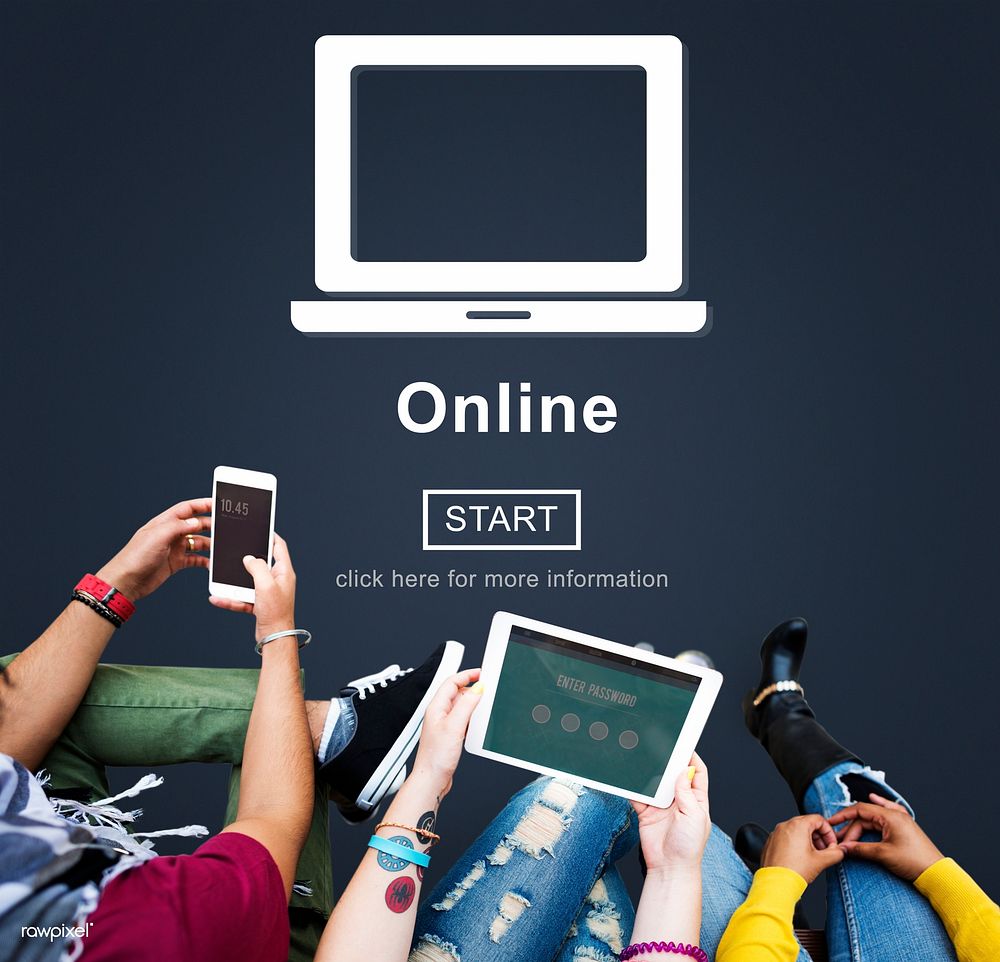 Online Digital Internet Connection Homepage Concept