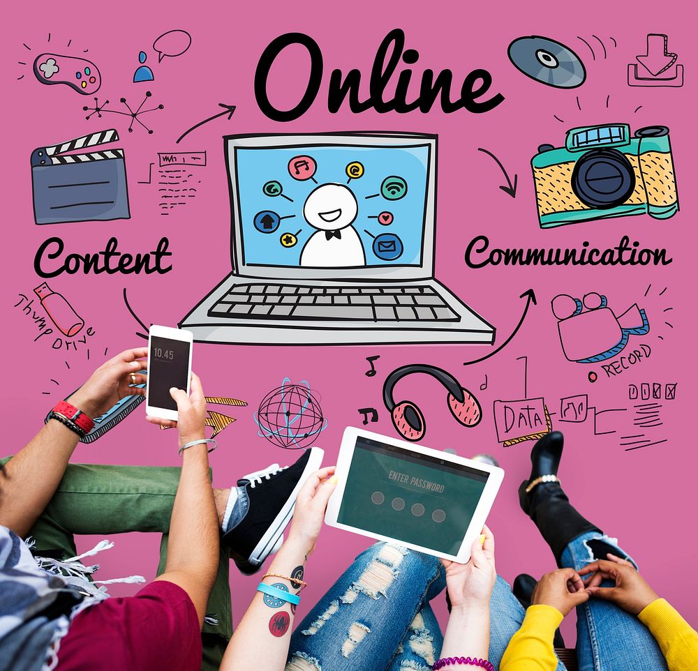 Online Connection Internet Web Social Networking Concept