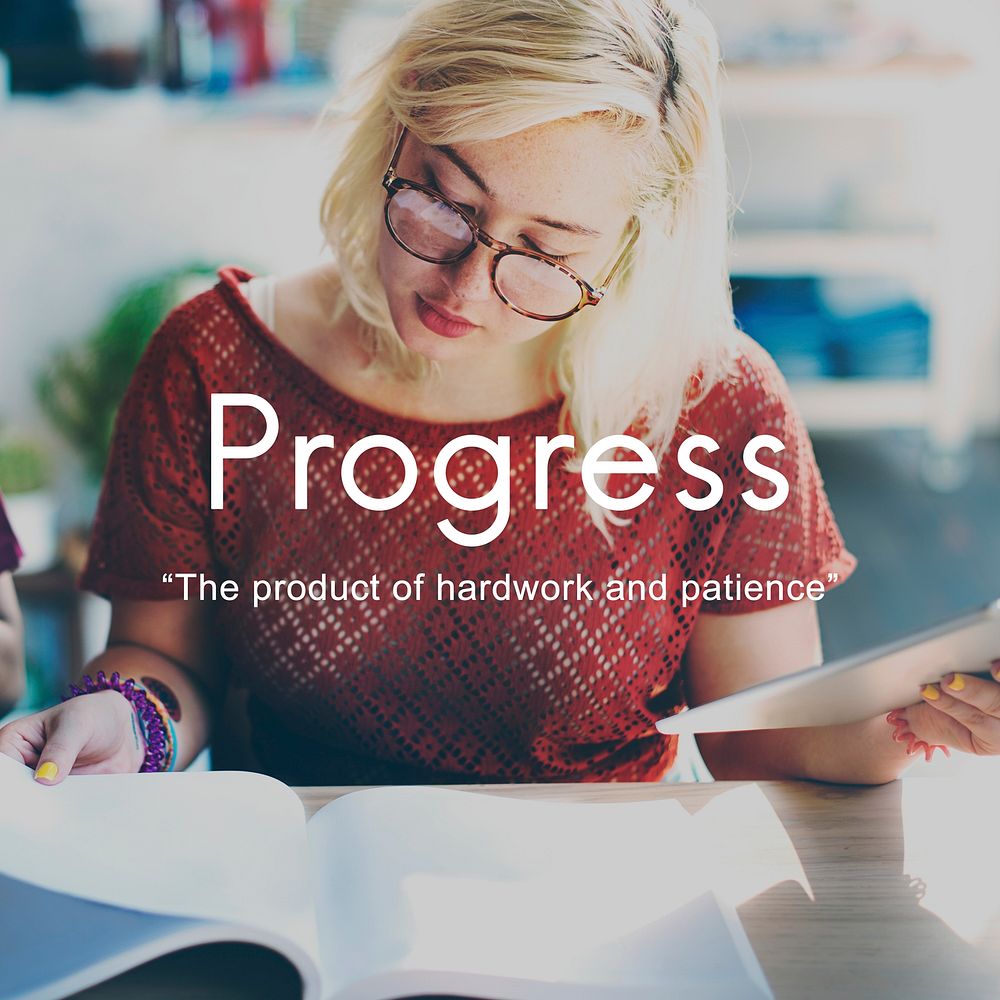 Progress Product Hardwork Patience Graphic Concept