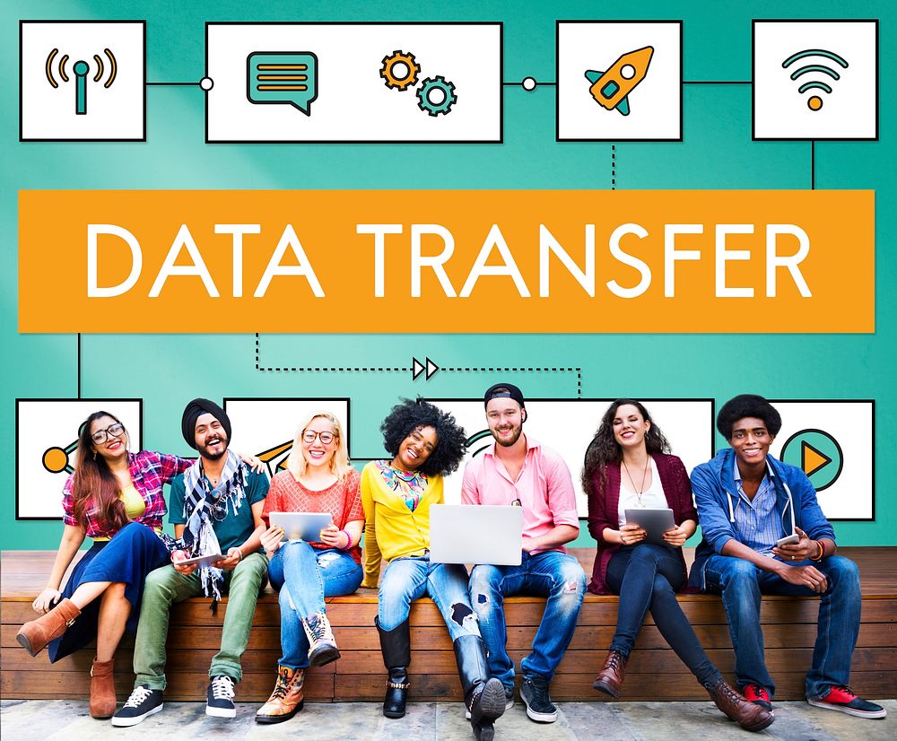 Connection Wireless Online Transmission Transfer Concept