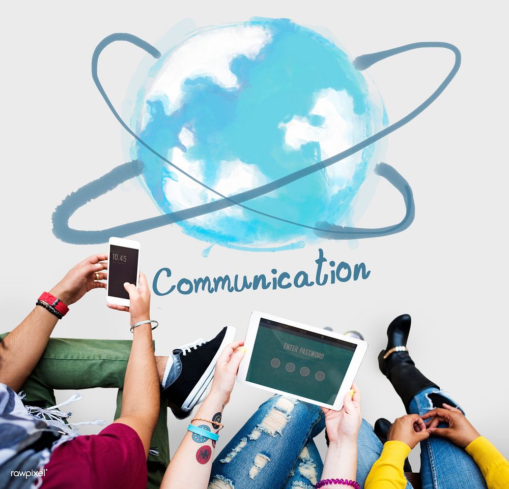 Communication Networking Online Technology Concept