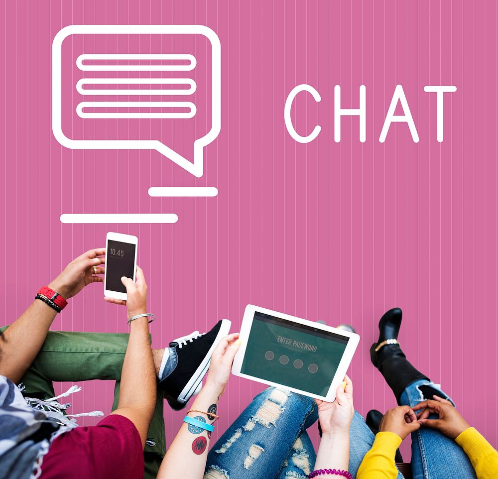 Chat Communication Online Blog Share Concept