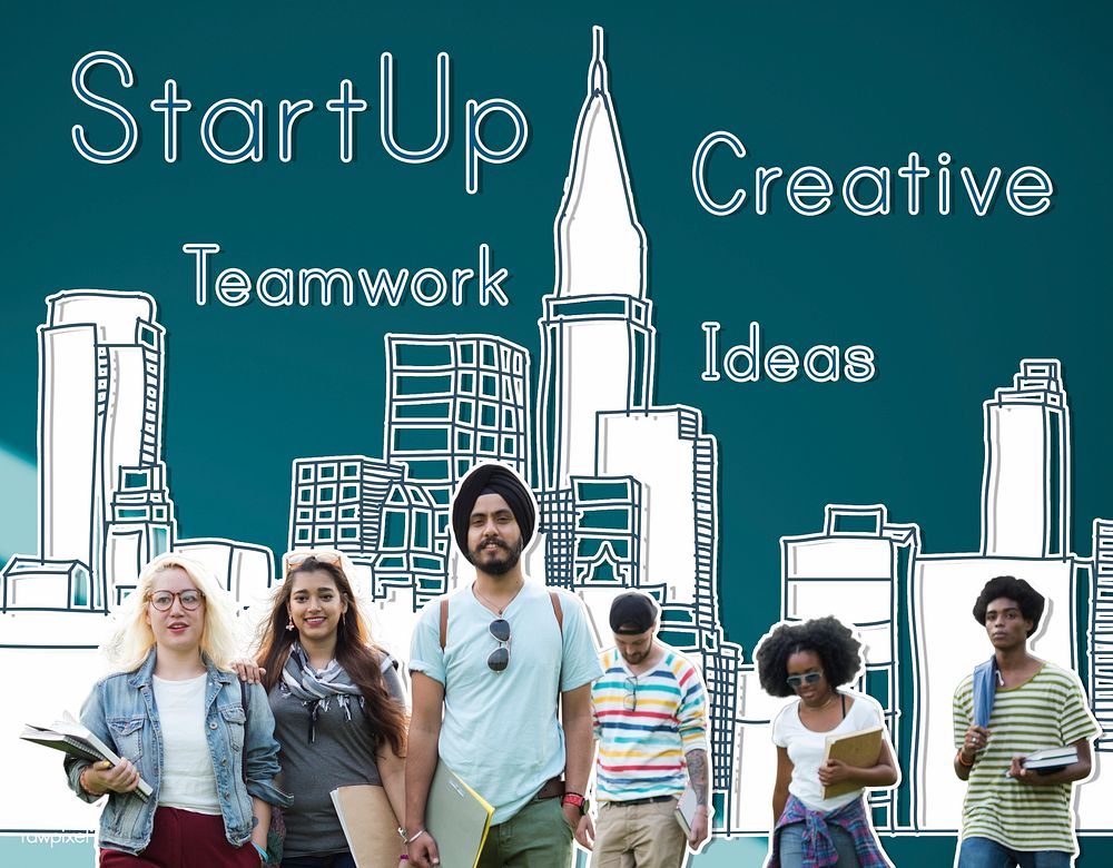 Startup Creative Teamwork Ideas Vision Strategy Concept