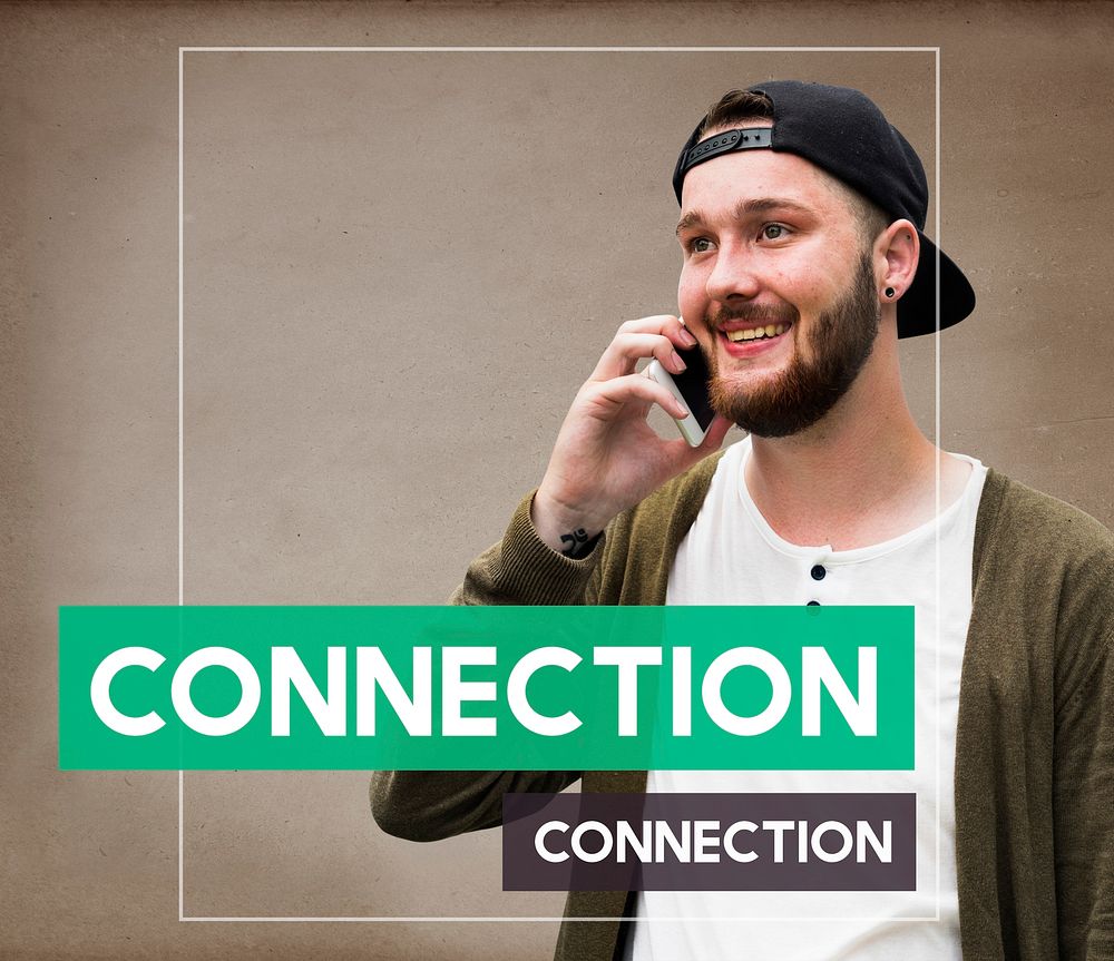 Student Man Communication Connection Networking Concept