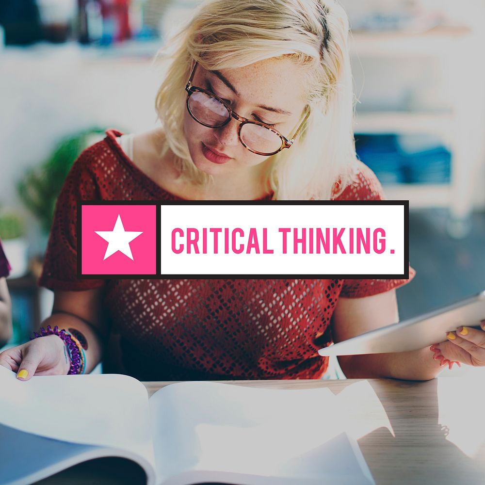 Critical Thinking Analysis Determination Strategy Concept