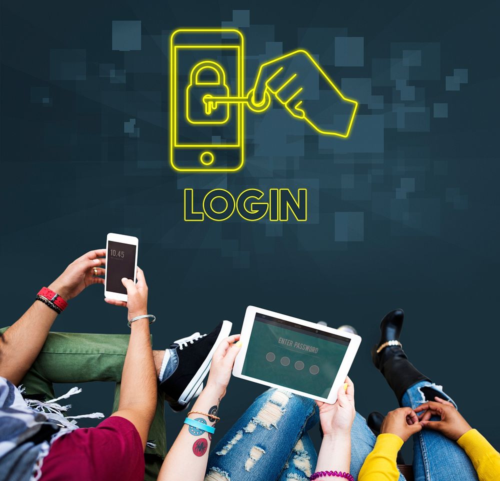 Login Security Network Technology Graphic Concept