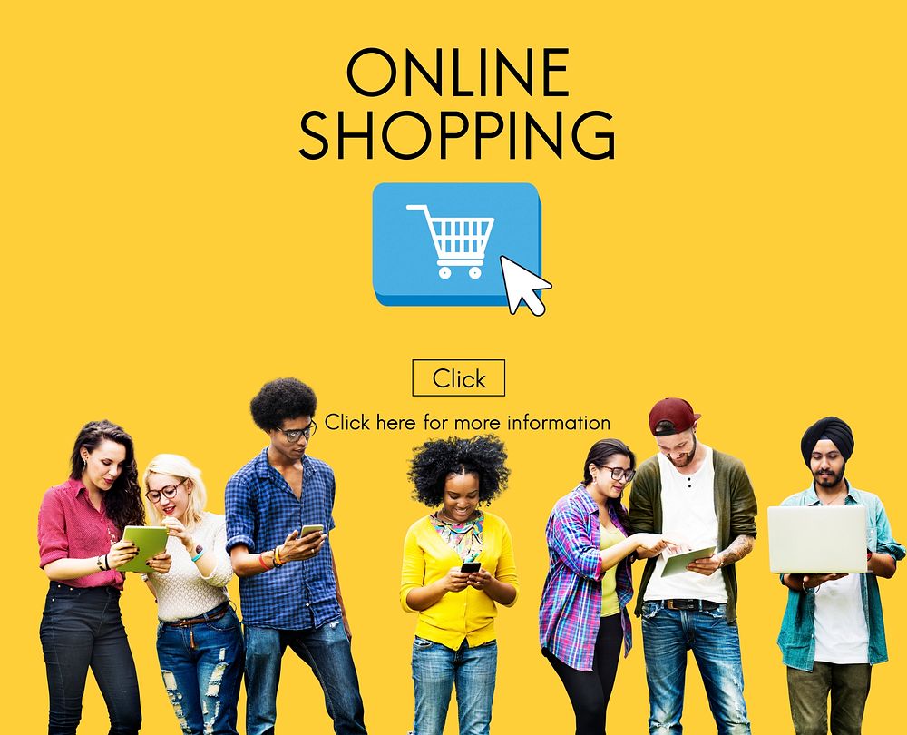 Online Shopping Commerce E-business Concept